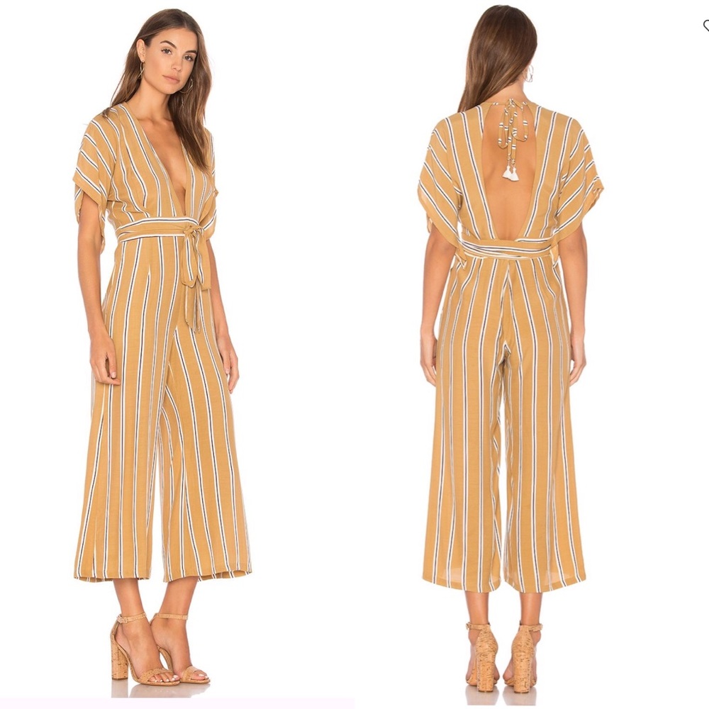 Faithfull the Brand Cedric Jumpsuit Clarke Stripe Size Small (4) ANY OFFER - Picture 1 of 8
